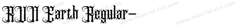 RVN Earth Regular字体转换